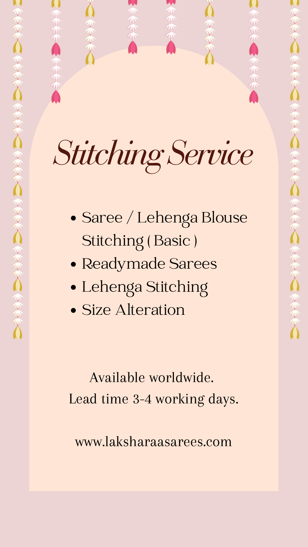 Readymade Lehenga/Blouse Stitching Service