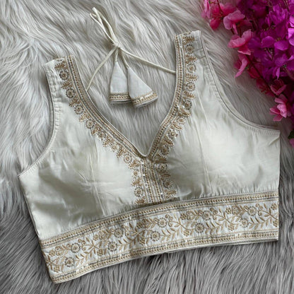 PRISALY - Readymade Partywear Saree Blouse