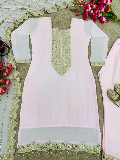 Freya Baby Pink Pakistani Suit