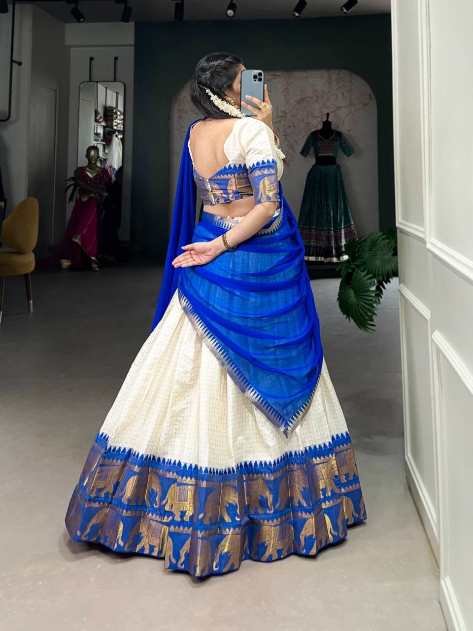 SNEHA - Poly Cotton Silk Lehenga