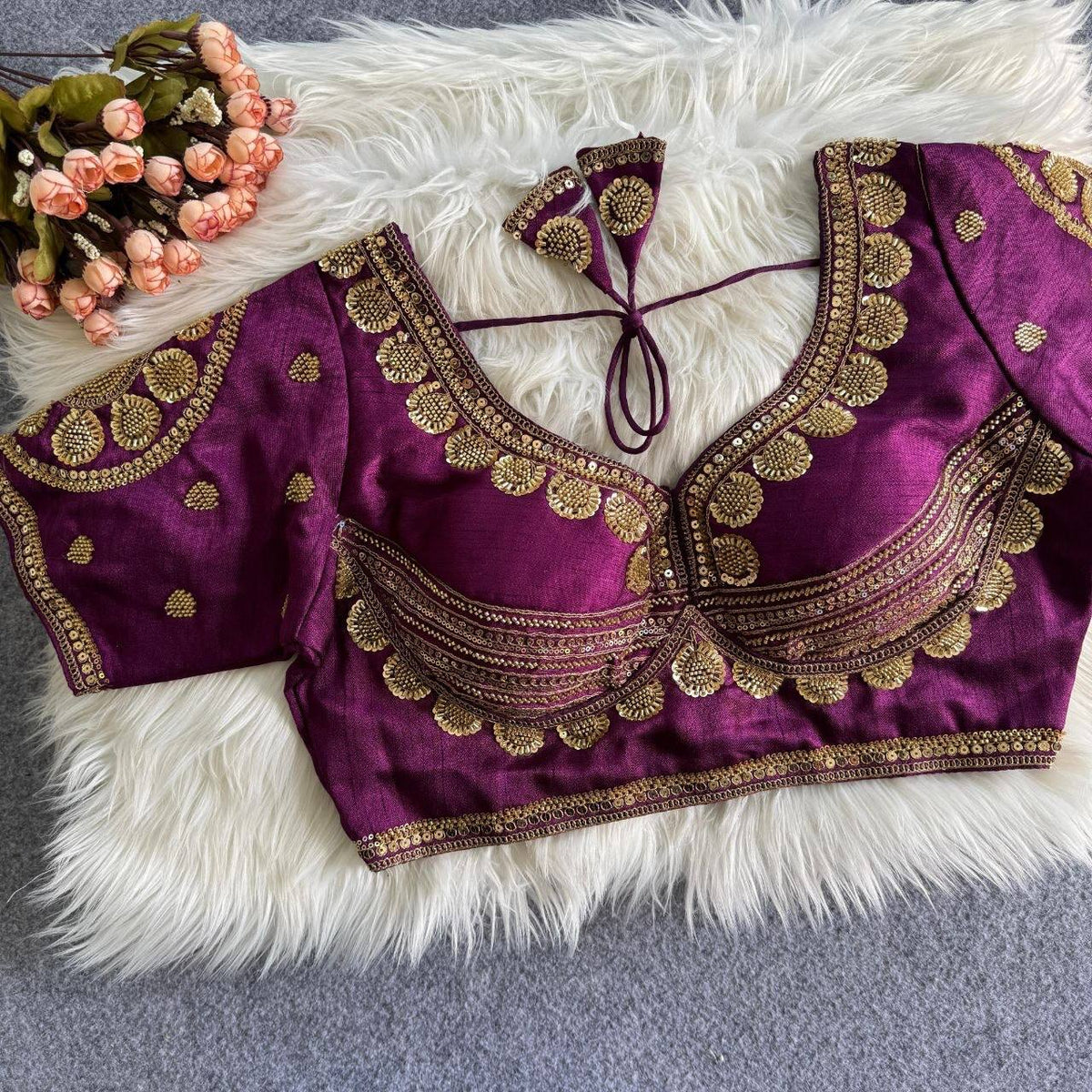 Laksharaa Sarees Blouse Purple