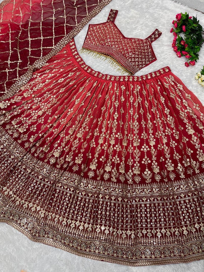 Jacqueline Premium Ombré Georgette Lehenga