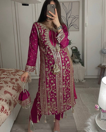 Tasha Rani Pink Salwar Kameez