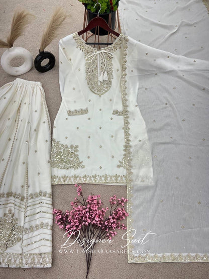 ASIFA — White Pallazo Suit