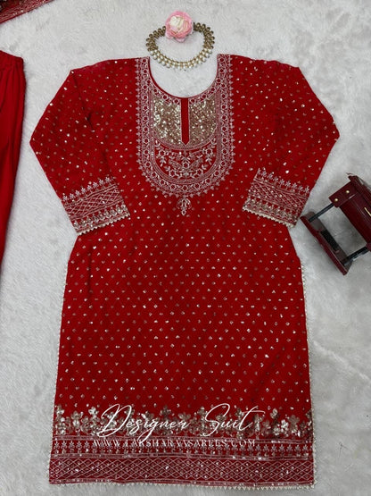 BHAVNIA — Premium Georgette Sharara Suit