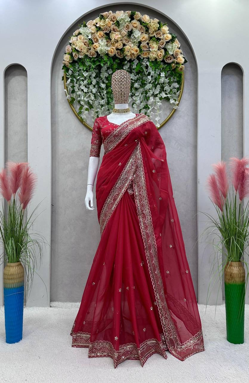 URMILA - Partywear Saree x Grand Border