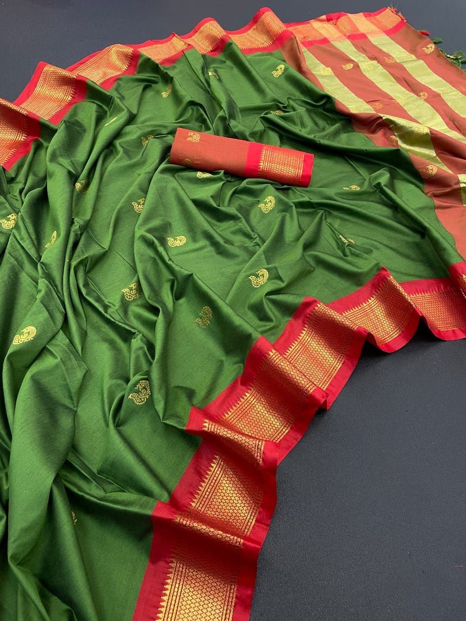 Korvai Cotton Silk Saree - Bridesmaid Special