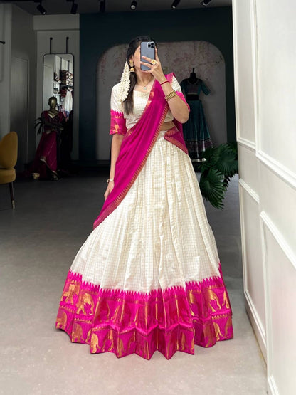 SNEHA - Poly Cotton Silk Lehenga