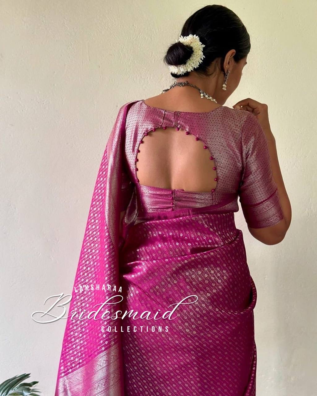 Kubera Silk Saree - Silver Zari