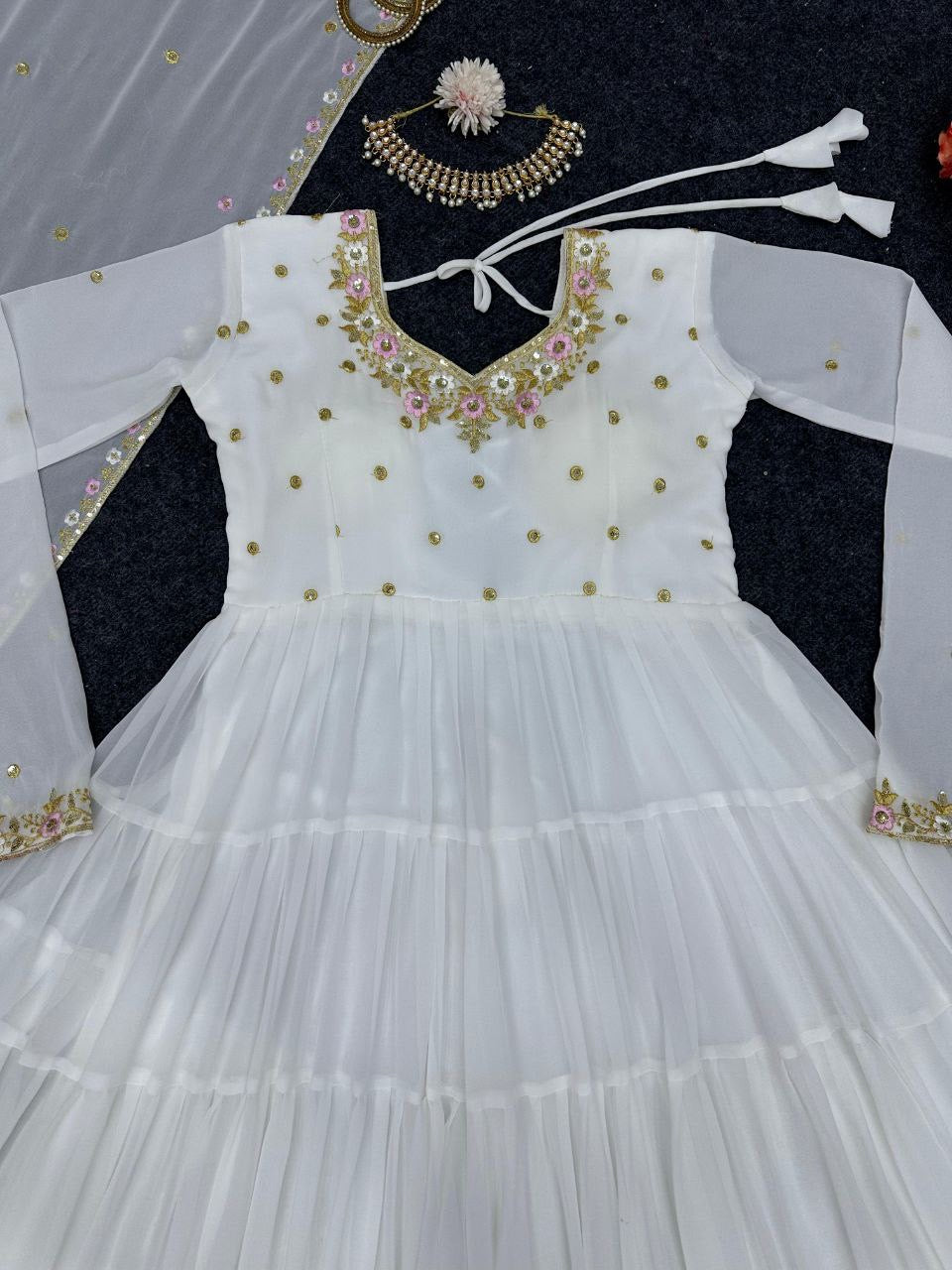 SANAM 2.0 — Anarkali Top x Pallazo  Suit