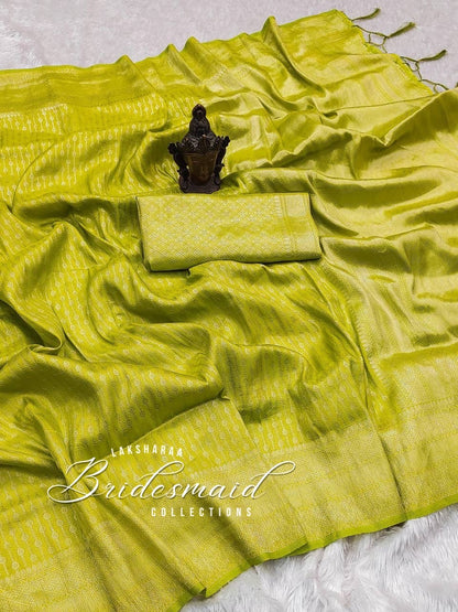 Kubera Silk Saree - Silver Zari