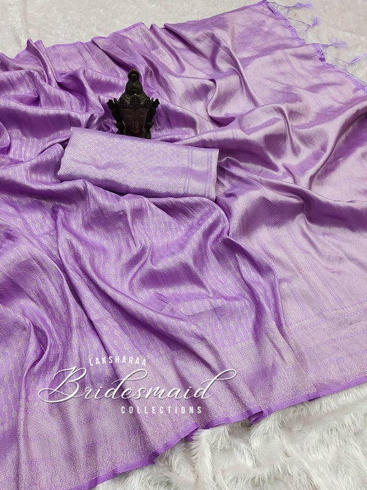 Kubera Silk Saree - Silver Zari