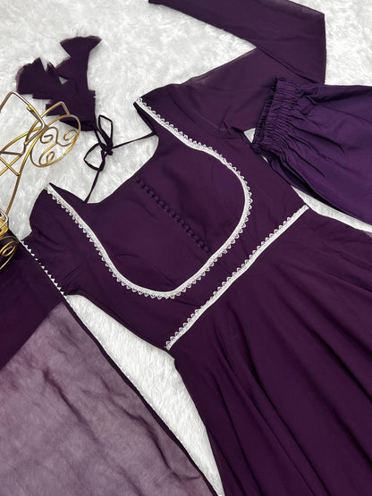 Purple Anarkali