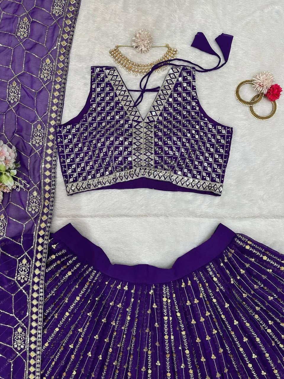 RANJINI - Purple Lehenga