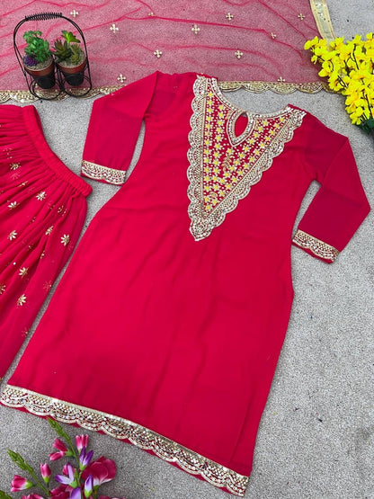 SUKHI - Rani Pink Pallazo Suit