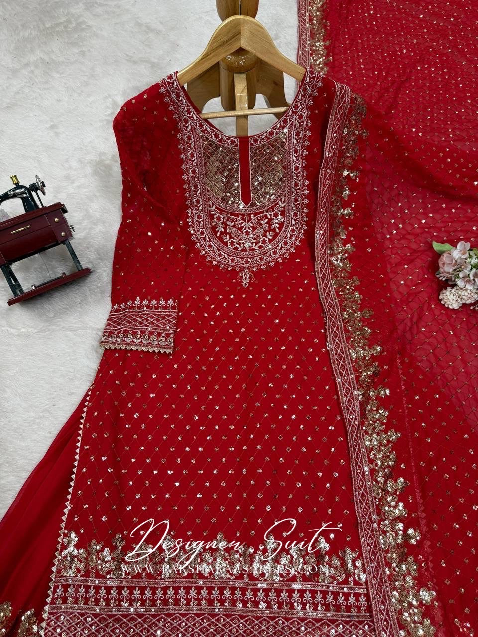 BHAVNIA — Premium Georgette Sharara Suit