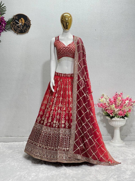 Jacqueline Premium Ombré Georgette Lehenga