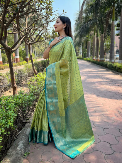 YASHI - Soft Silk Saree with contrast border