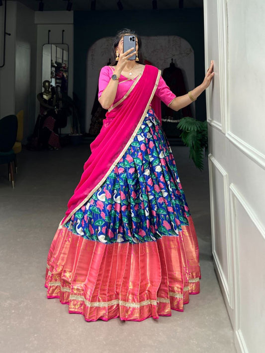 DEEPTI - Half Sarees Mysore Silk Lehenga