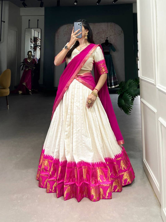 SNEHA - Poly Cotton Silk Lehenga