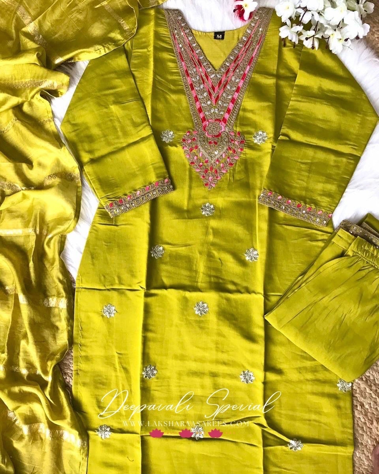 Festive Special Casual Kurtis Suit x Grand Neck Work