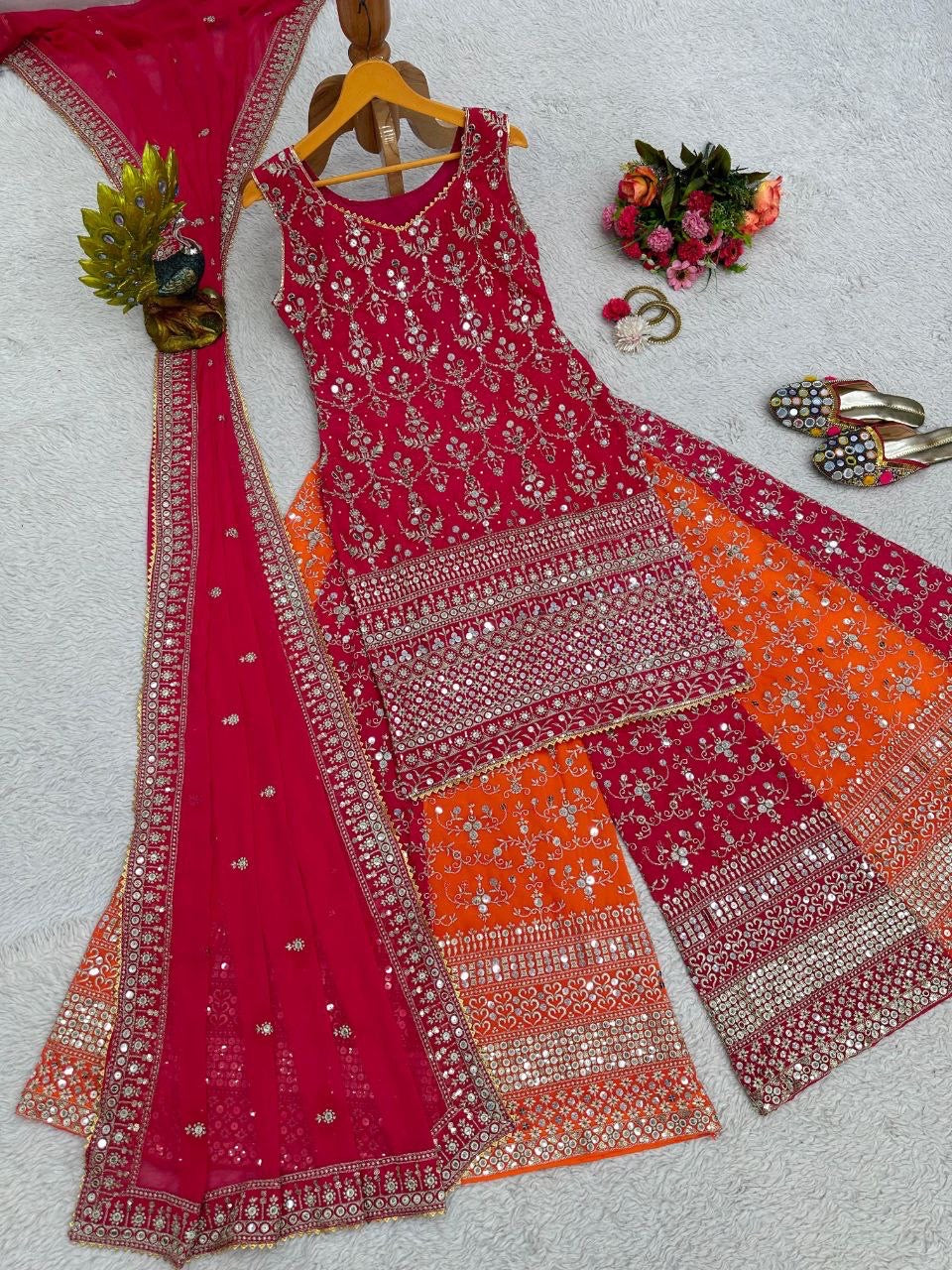 Sanali Designer Pallazo Suit Set