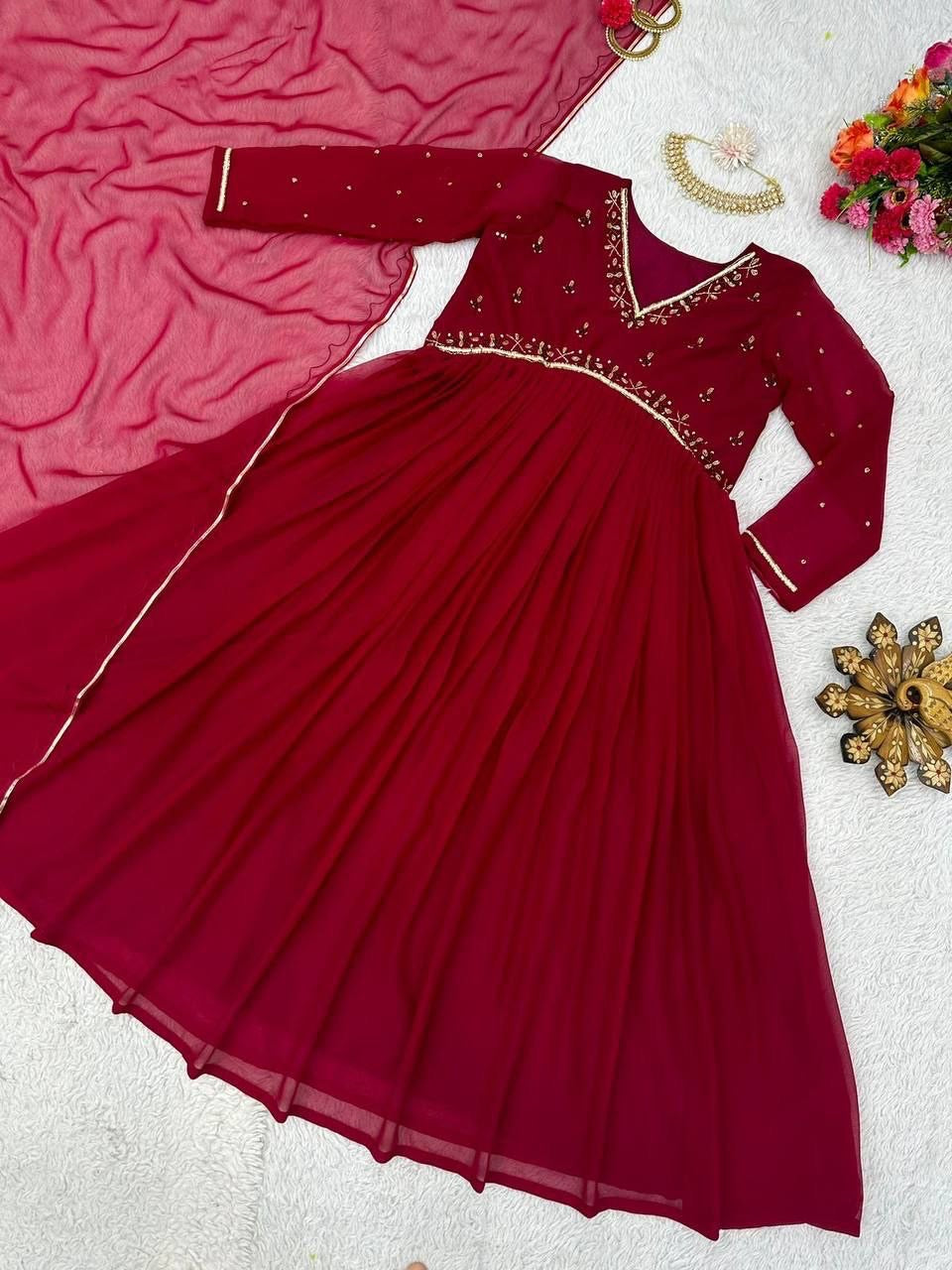 Sakura Anarkali Gown