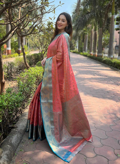 YASHI - Soft Silk Saree with contrast border