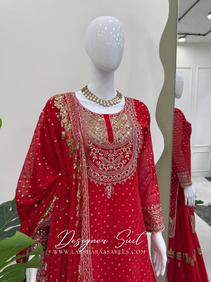 BHAVNIA — Premium Georgette Sharara Suit