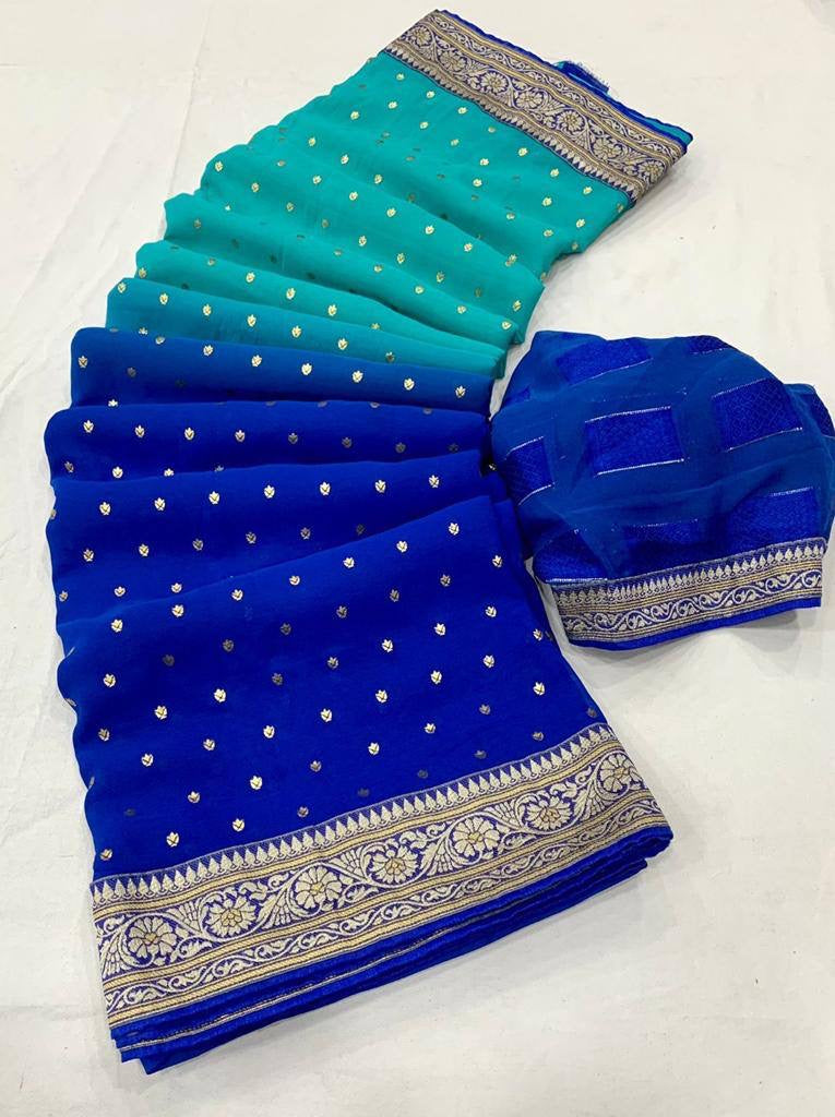 Ombré Georgette Sarees