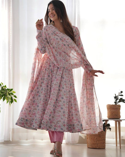 Floral Anarkali Suit