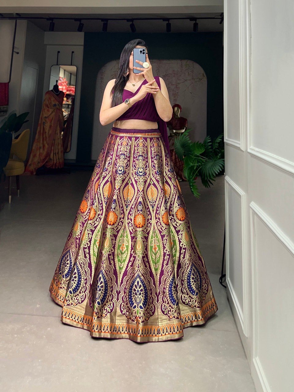 Elegant Banarasi Lehenga