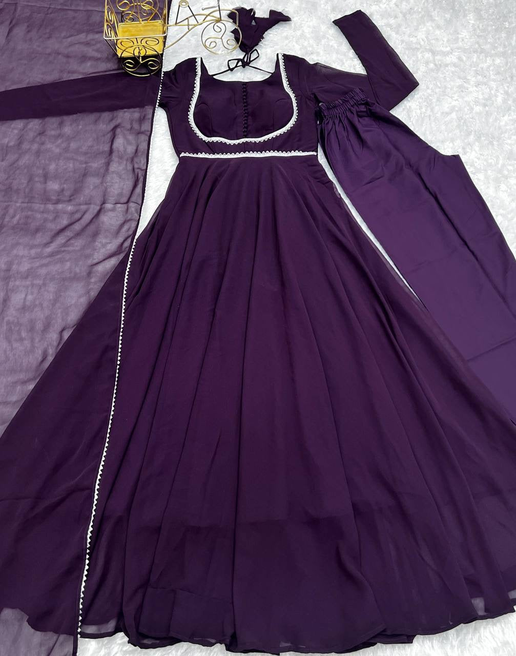 Purple Anarkali