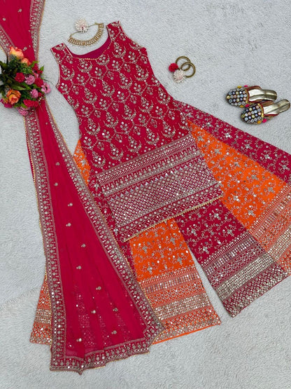 Sanali Designer Pallazo Suit Set