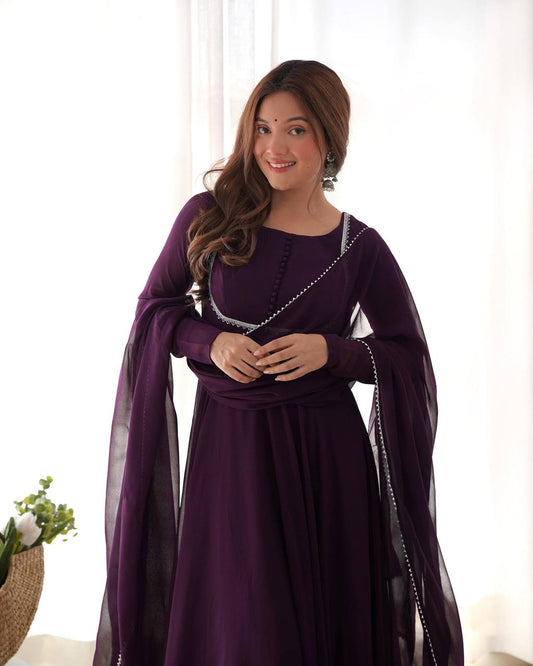 Purple Anarkali