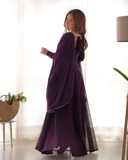 Purple Anarkali