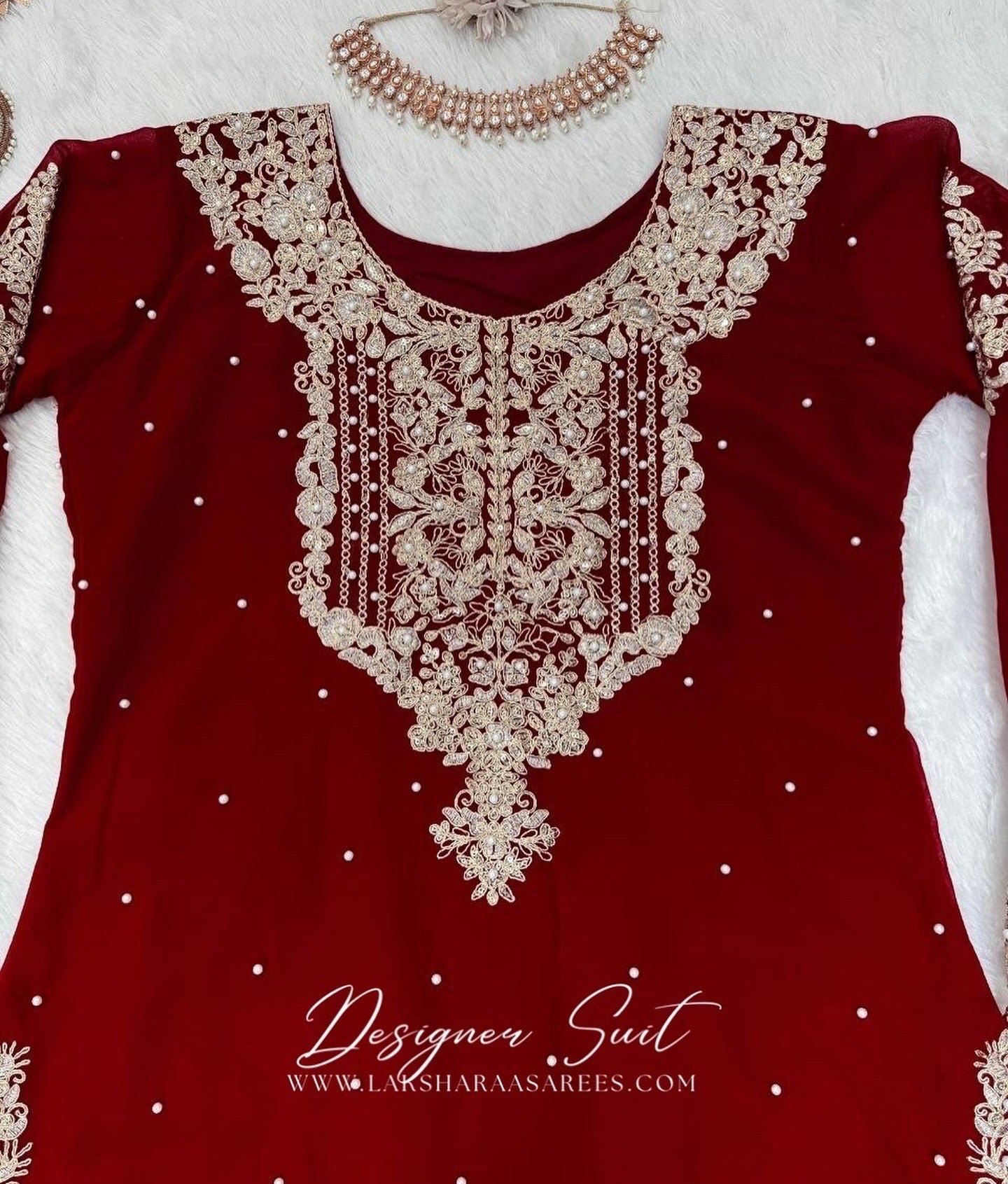 LAVISHA - Maroon Designer Sharara Suit