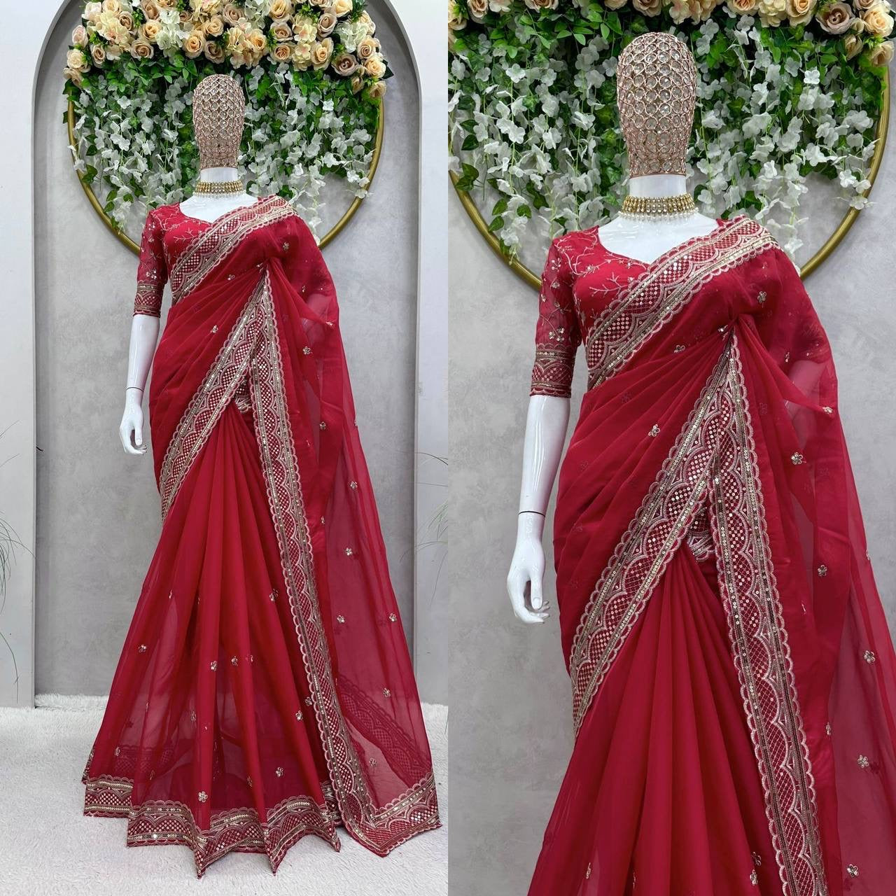 URMILA - Partywear Saree x Grand Border