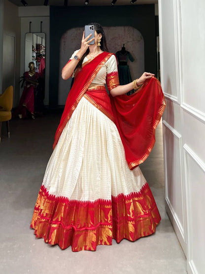 SNEHA - Poly Cotton Silk Lehenga