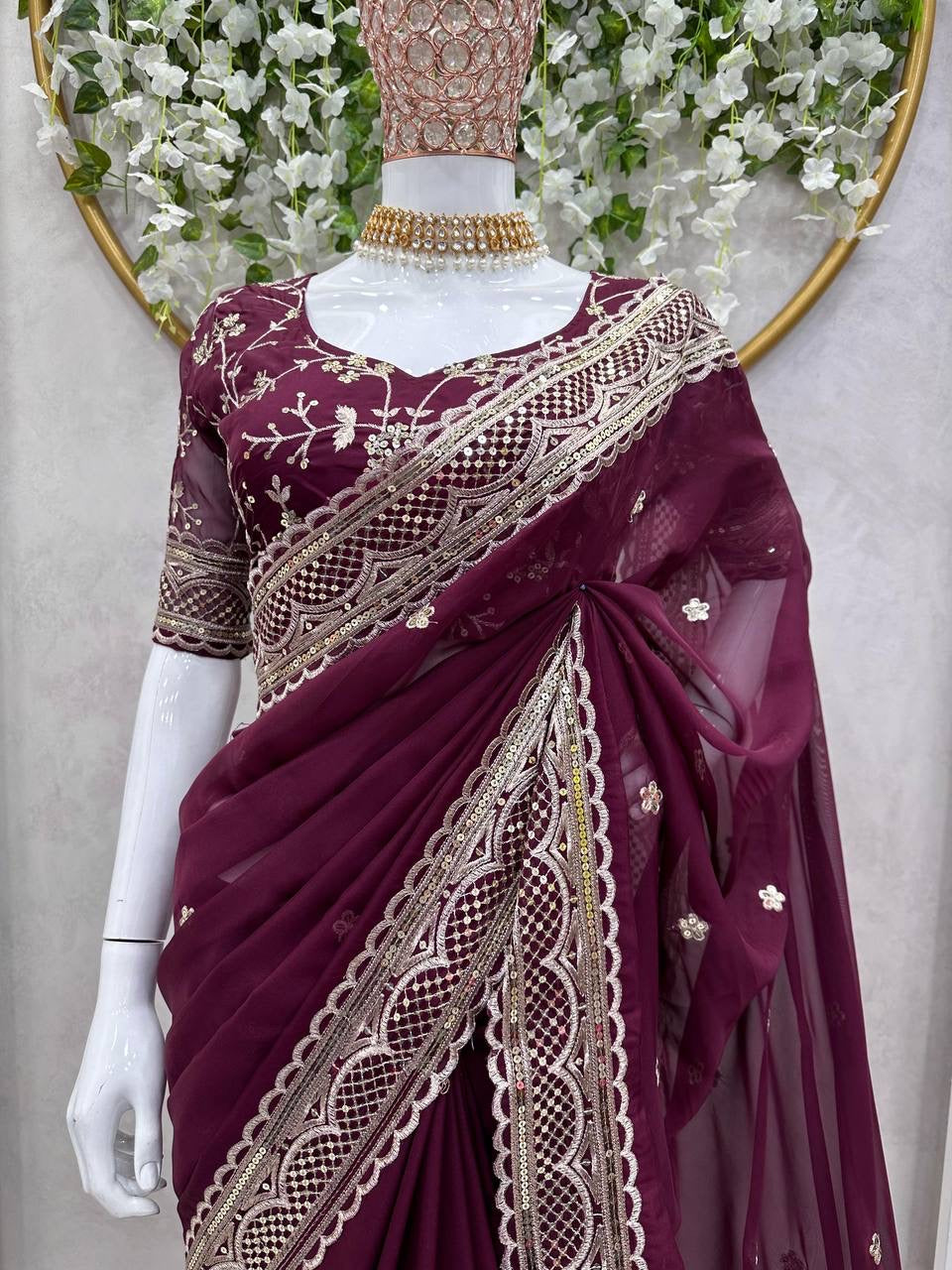 URMILA - Partywear Saree x Grand Border