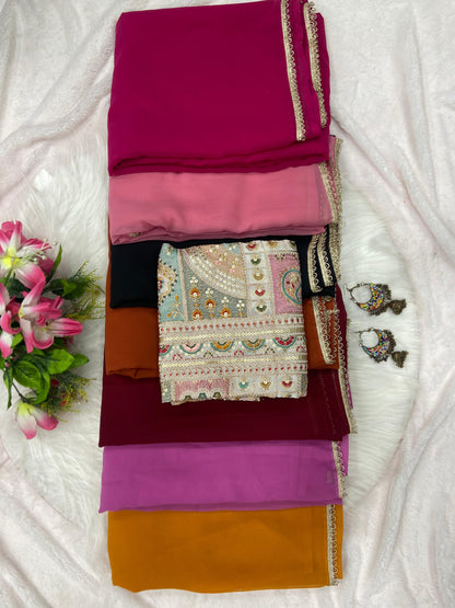 NALINI - Beautiful Georgette Saree with Designer Blouse