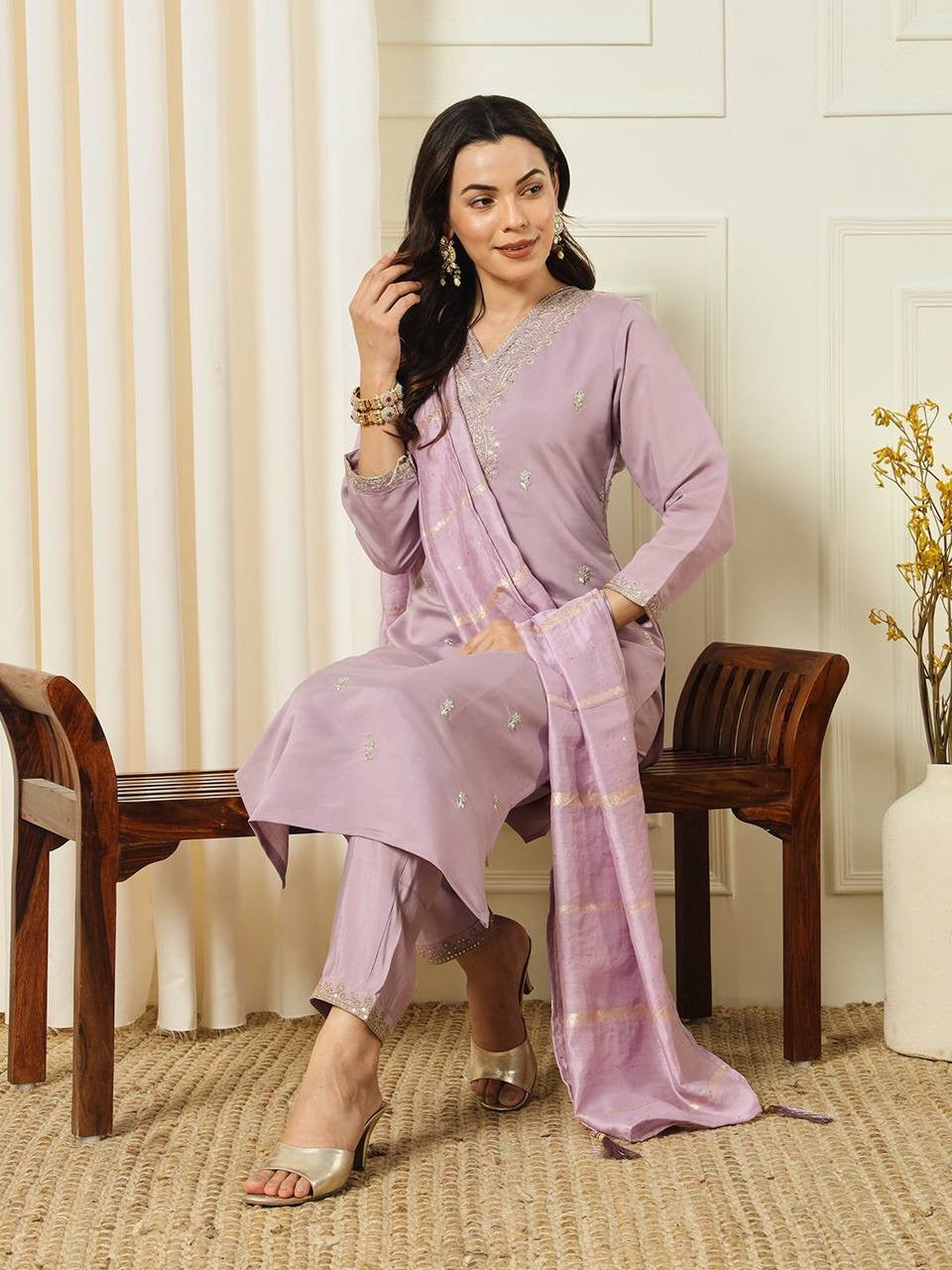 Festive Special Casual Kurtis Suit x Grand Neck Work