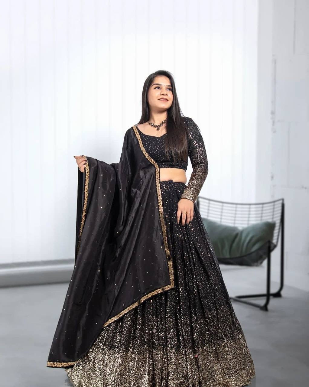 Georgette Ombré Lehenga