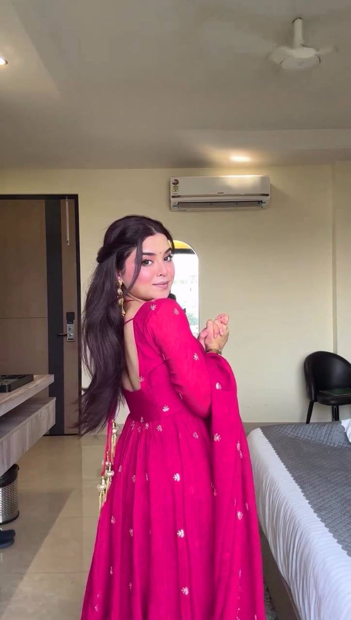 Anarkali Suit x Halter Tassel Style