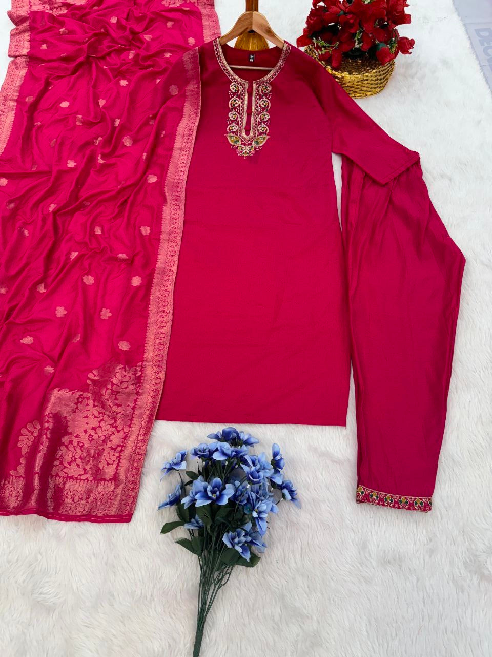 Rani Red Kurtis Suit