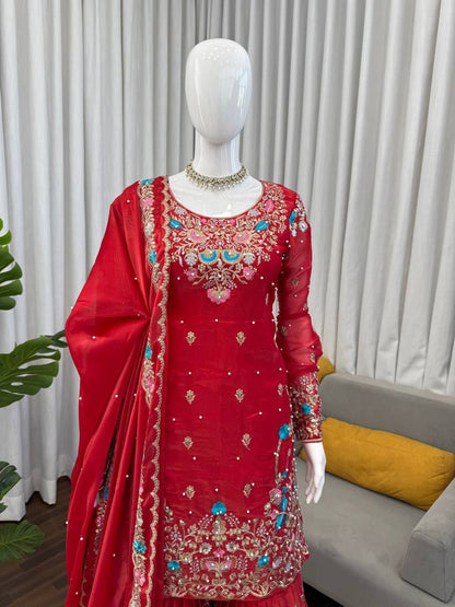 KAIRISA - Premium Sharara Suit - Laksharaa Sarees