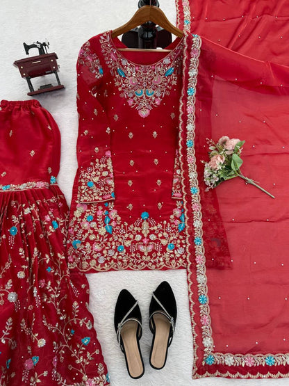 KAIRISA - Premium Sharara Suit - Laksharaa Sarees