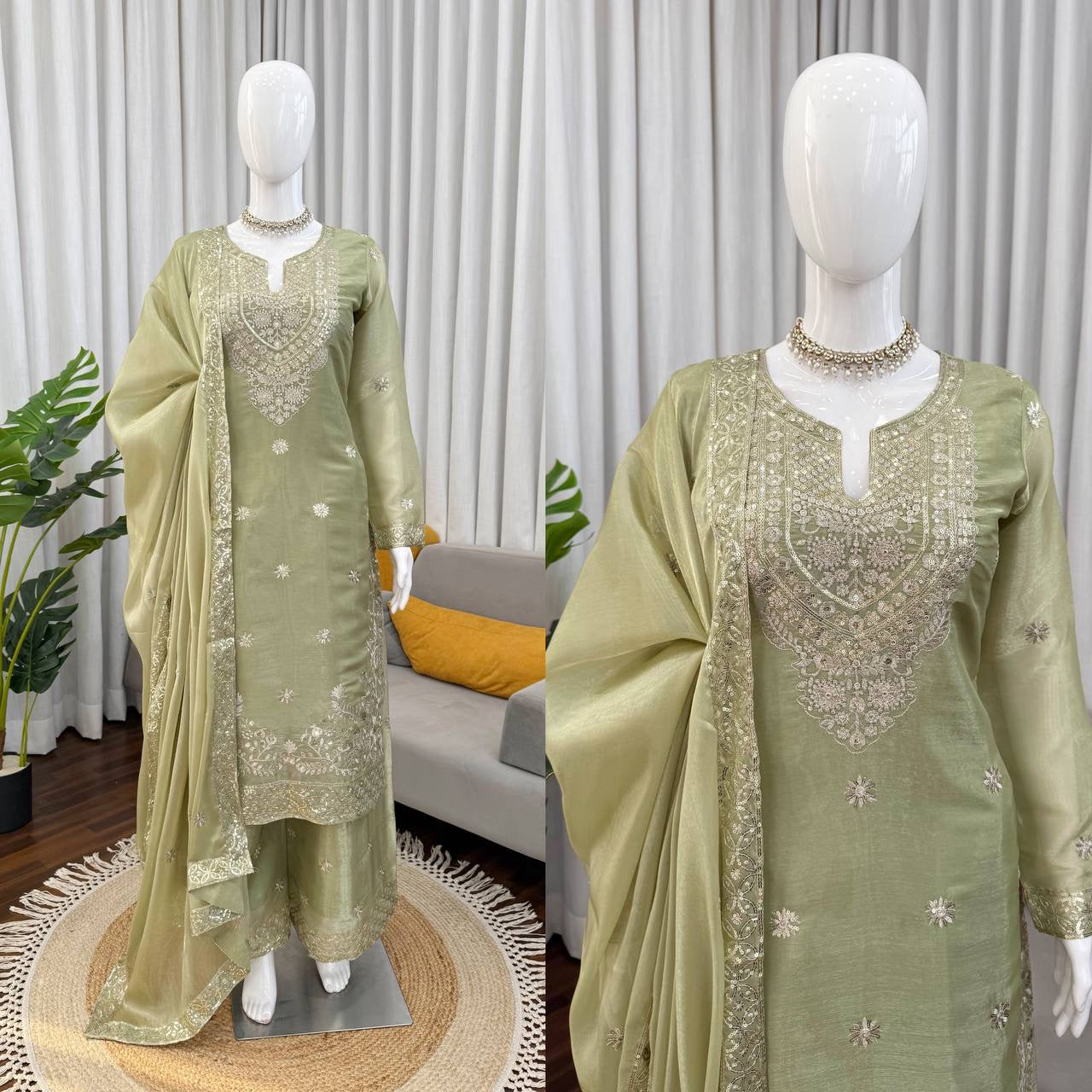MAHIRA — Green suit - Laksharaa Sarees
