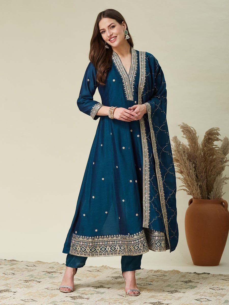 Vichitra Silk Kurta Sets