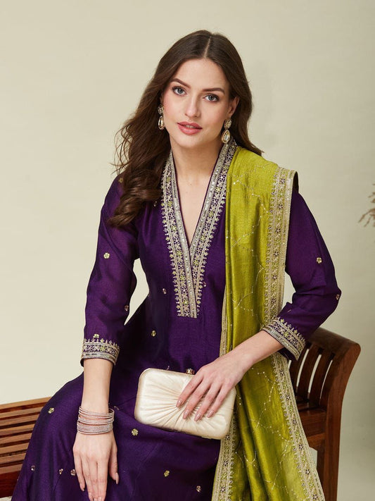 Vichitra Silk Kurta Sets